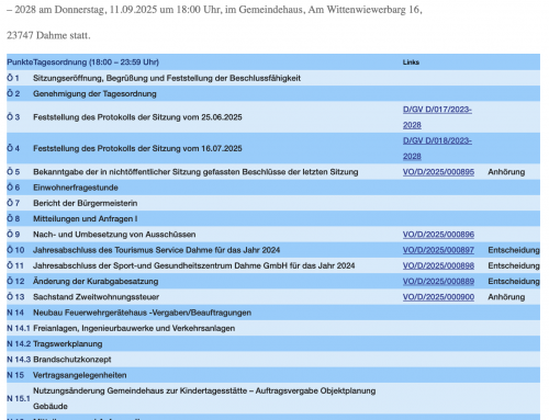 Gemeindevertretung 11.9.2025