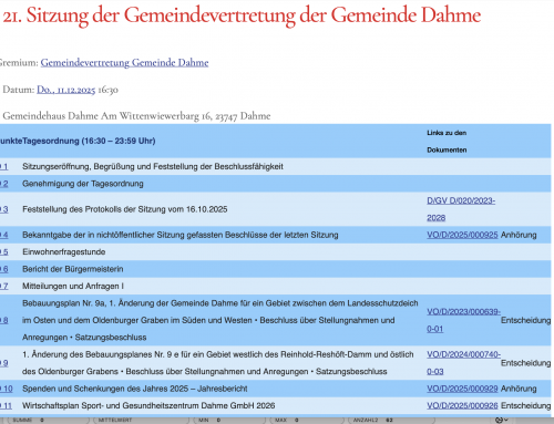 Gemeindevertretung 11.12.2025
